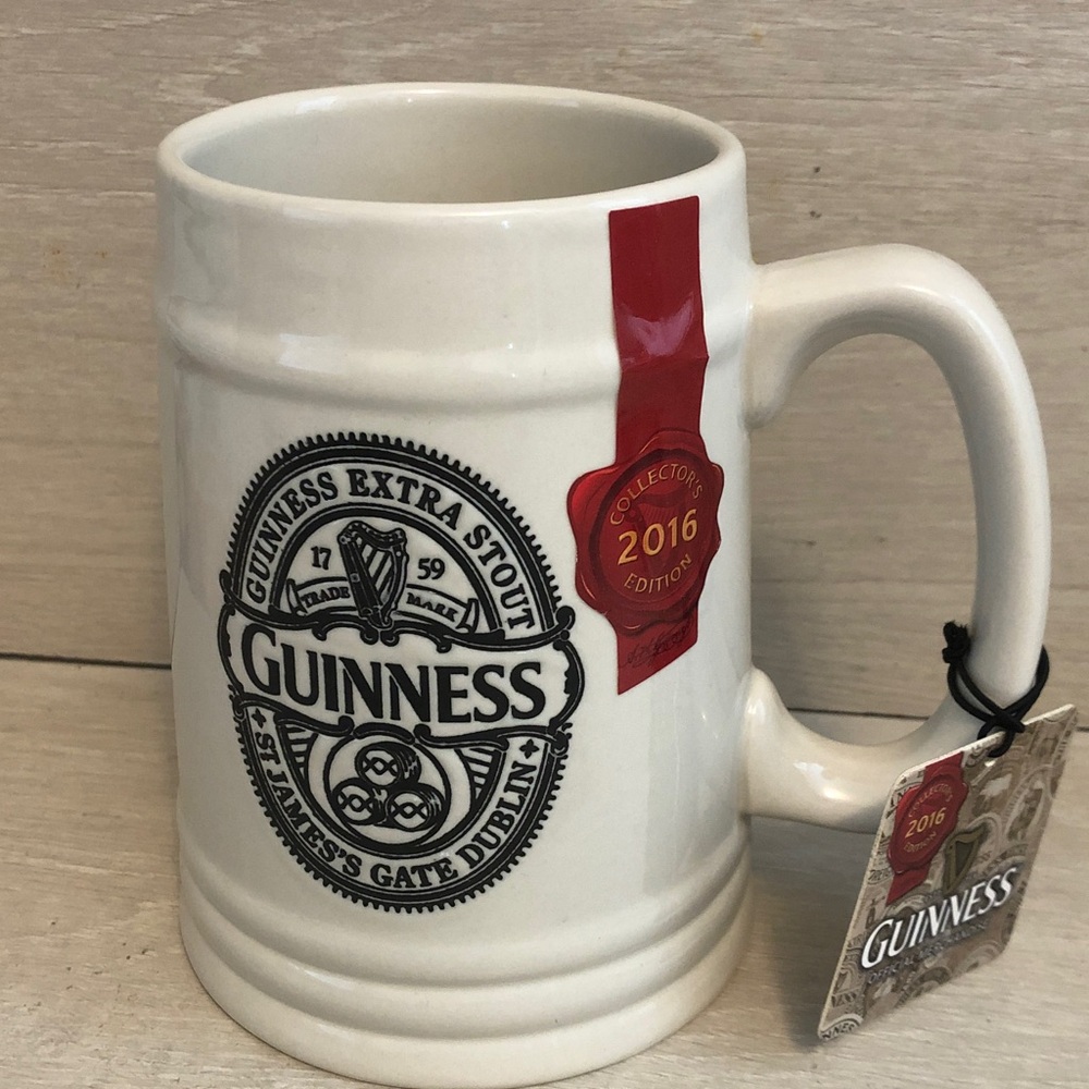 GUINNESS Collector’s Edition Ceramic Beer Tankard Mug St. James Gate NEW NWT